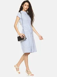 Women's Stripe Collar Dress-thumb3