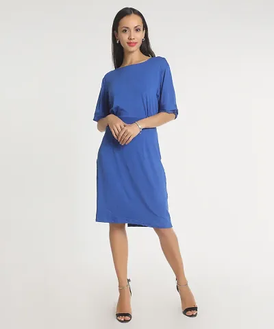 Stylish Solid Dress For Women