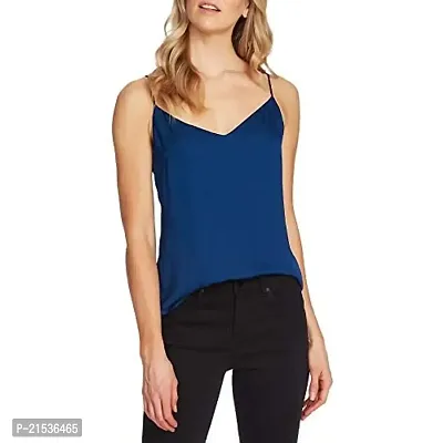 Fickle Women's Regular Fit Shirt (587250689_Blue XL)