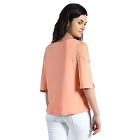 AARA Women's Regular Cold Shoulder T-Shirt-thumb1