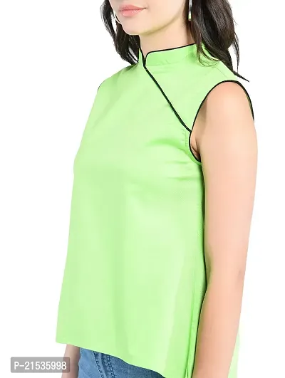 AARA Women's Cotton Western Standard Length Shirt (20180062_Green_S)-thumb4