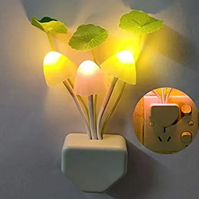 Mushroom Lamp Automatic Sensor Light Multi-Color Changing Best Night Avatar LED Bulbs, Pack of 1