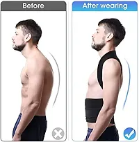 Unisex Magnetic Back Brace Posture Corrector Therapy Shoulder Belt for Lower and Upper Back Pain Relief, posture corrector men for women, back support belt for back pain-thumb1