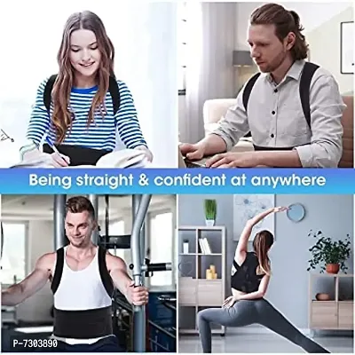 Unisex Magnetic Back Brace Posture Corrector Therapy Shoulder Belt for Lower and Upper Back Pain Relief, posture corrector men for women, back support belt for back pain-thumb3