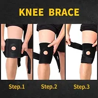 Adjustable Neoprene Knee Cap Support Brace Pair for Sports, Gym, Running, Arthritis, Joint Pain Relief, and Protecti-1 Pair-thumb4