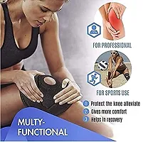 Adjustable Neoprene Knee Cap Support Brace Pair for Sports, Gym, Running, Arthritis, Joint Pain Relief, and Protecti-1 Pair-thumb1