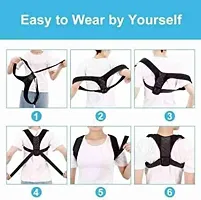 Adjustable Pain Relief Back Support Posture Corrector Belt for Men And Women Shoulder Support - Free-size-Pack of 1-thumb3