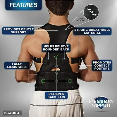 Posture Corrector for Men and Women | Back Brace Provides Pain Relief for Neck, Back, and Shoulders, Support Trainer for Body Correction-Free Size-thumb2