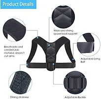 Adjustable Pain Relief Back Support Posture Corrector Belt for Men And Women Shoulder Support - Free-size-thumb3