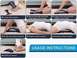 Back Pain Relief Product Back Stretcher, Spinal Curve Back Relaxation Device, Multi-Level Lumbar Region Back Support for Lower  Upper Muscle Pain Relief, Back Massager for Bed Chair  Car-thumb3