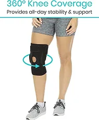 Functional Knee Support | Provides moderate support  stability to the Knee | Color - Black-1 Pair-thumb3
