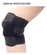 Functional Knee Support | Provides moderate support  stability to the Knee | Color - Black-1 Pair-thumb2