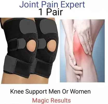 Adjustable Knee Cap Support Sports, Knee Brace Gym, Running and Walking Joint Knee Pain Relief Men  Women Free Size-1 Pair