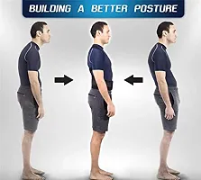 Unisex Magnetic Back Brace Posture Corrector Therapy Shoulder Belt for Lower and Upper Back Pain Relief, posture corrector men and women, back support belt for back pain - Free Size-thumb2