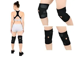 Knee Cap - Knee Support with Anti Slip Design, Adjustable, Breathable Neoprene Knee Brace for Arthritis, Pain Relief-1 Pair-thumb3