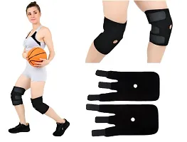 Knee Brace Protector Hand Grip/Fitness Grip  (Black)-1 pair-thumb3