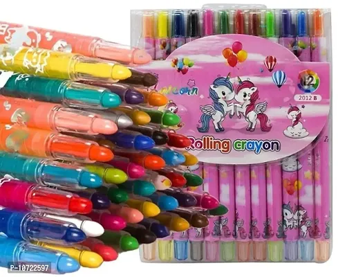 The set contains 12 color pens that can be twisted or rolled just like fevistic or lipstick-thumb0