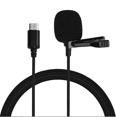 Type C Collar Mic Voice Recording Lavalier Microphone for Singing YouTube