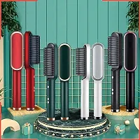 Hair Straightener Comb for Women  Men, Hair Styler, Curler, Straightener Machine Brush/PTC Heating Electric Straightener Brush With 5 Temperature C-thumb1