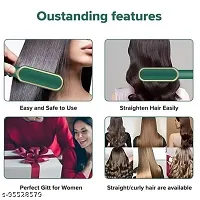 Hair Straightener Comb for Women  Men, Hair Styler, Curler, Straightener Machine Brush/PTC Heating Electric Straightener Brush With 5 Temperature C-thumb4
