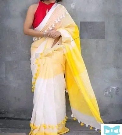 Khadi Cotton Type: Saree with Blouse piece