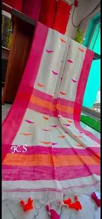 Trending Khadi Cotton Handloom Sarees With Blouse Piece