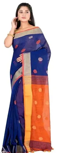 Khadi Cotton Woven Design Sarees with Blouse Piece
