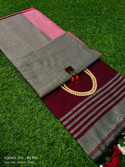 Must Have Cotton Saree with Blouse piece