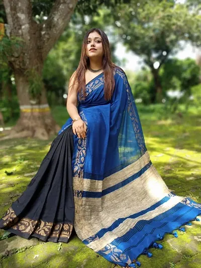 Must Have Cotton Saree with Blouse piece 