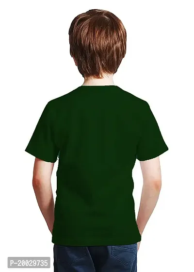 NaRnia@Cotton Tshirts for Boys/Printrd Tshirts for Kids Boys/Kids Tshirts for Boys (11-12 Years, Green)-thumb2