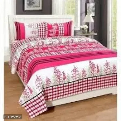 Cotton Double Bedsheet with  King Size With Pillow Cover