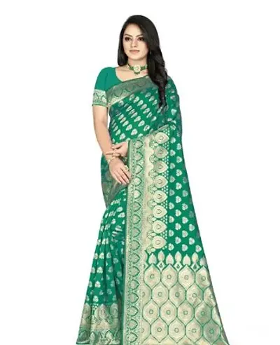 Stylish Art Silk Saree with Blouse piece For Women