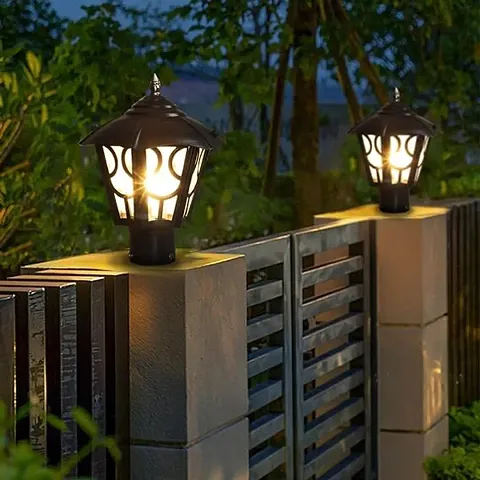 Outdoor Decorative Pole Lamp Pack Of 2