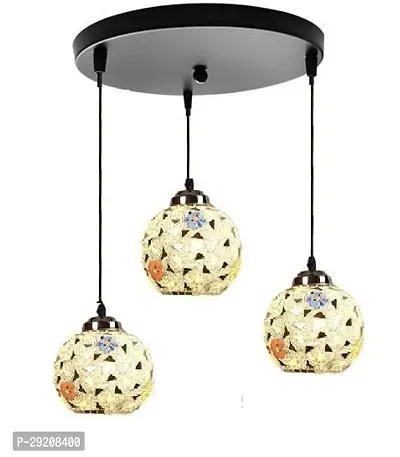 Round Golden Cage Cluster Ceiling Light