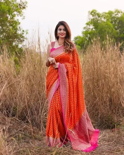 Art Silk Jacquard Sarees For Women