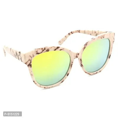 Rectangular White Flat Top Frame Sunglasses - sosorella