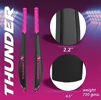 Knk Thunder Senior Plastic Cricket Bat With Soft Cricket Ball Cricket Kit-thumb1
