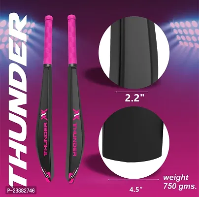 Knk Thunder Senior Plastic Cricket Bat With Soft Cricket Ball Cricket Kit-thumb2