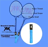 Knk Double Shaft Badminton 2 Piece Badminton With 3 Piece Shuttle Badminton Kit-thumb2