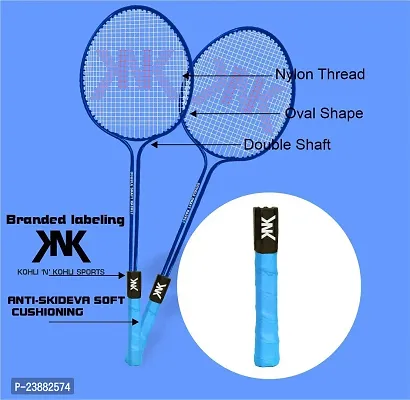 Knk Double Shaft Badminton 2 Piece Badminton With 3 Piece Shuttle Badminton Kit-thumb3