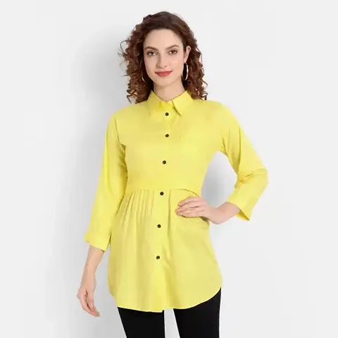 Grozis Casual Regular Sleeves Solid Women Top