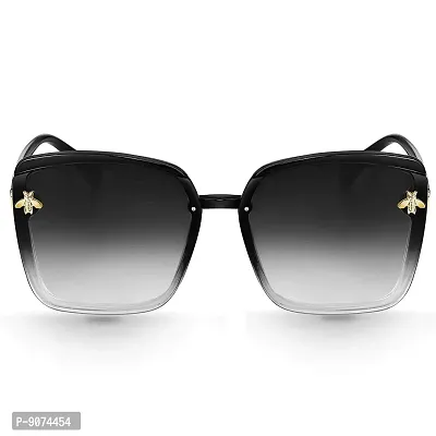 PIRASO Honey Bee on Lenses Black White Butterfly Sunglasses for Women Girls-thumb2