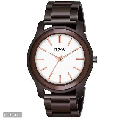Rich Feel Analogue Watch for Men  Boys (White)