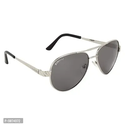 PIRASO Silver Frame 400% UV Protection lens Aviator Sunglasses For Men  Women