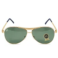 PIRASO Oval Shape Green Colour UV Protected Unisex Sunglasses-thumb2