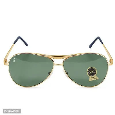 PIRASO Oval Shape Green Colour UV Protected Unisex Sunglasses-thumb3