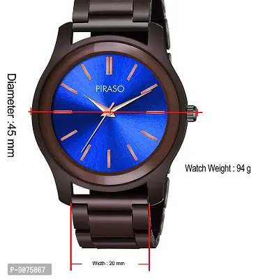 PIRASO Rich Feel Analogue Watch for Men  Boys (Blue)-thumb4