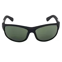 PIRASO Green color lens UV Protected Wrap Around Unisex Sunglasses-thumb1