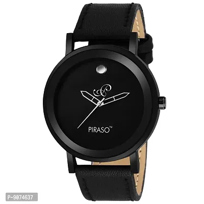 Piraso Analog Black Dial Men's Watch-51-BK