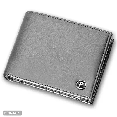 PIRASO Silver Shine Men's Leather Wallet